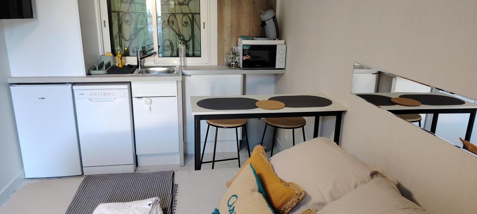לה ברקרה Studio Cosy Balneo Avec Jardin מראה חיצוני תמונה